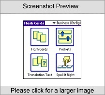 LingvoSoft FlashCards English  Bulgarian for Palm OS Screenshot
